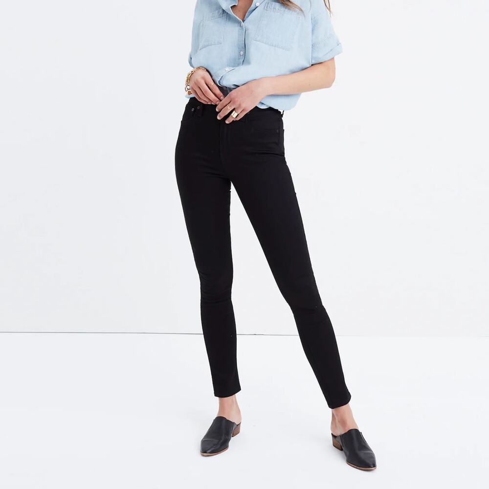 Madewell 10" High Rise Skinny Black High Rise Skinny Jeans Size 29